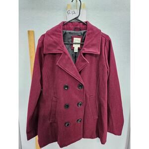 Vine & Valley peacoat, size L